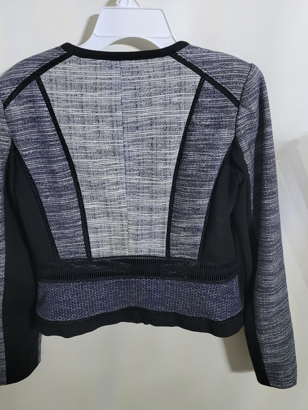WHBM Multi Tweed Momento Jacket Blazer Zip, Size 4 - Picture 4 of 8